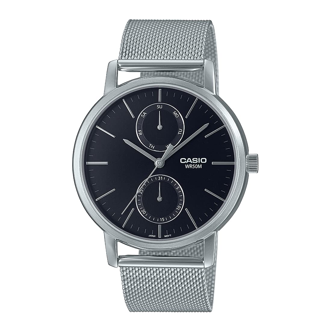 Casio Men Stainless Steel Analog Black Dial Watch-Mtp-B310M-1Avdf, Band Color-Silver (B0B87VDP3F) Amazon Price History, Amazon Price Tracker