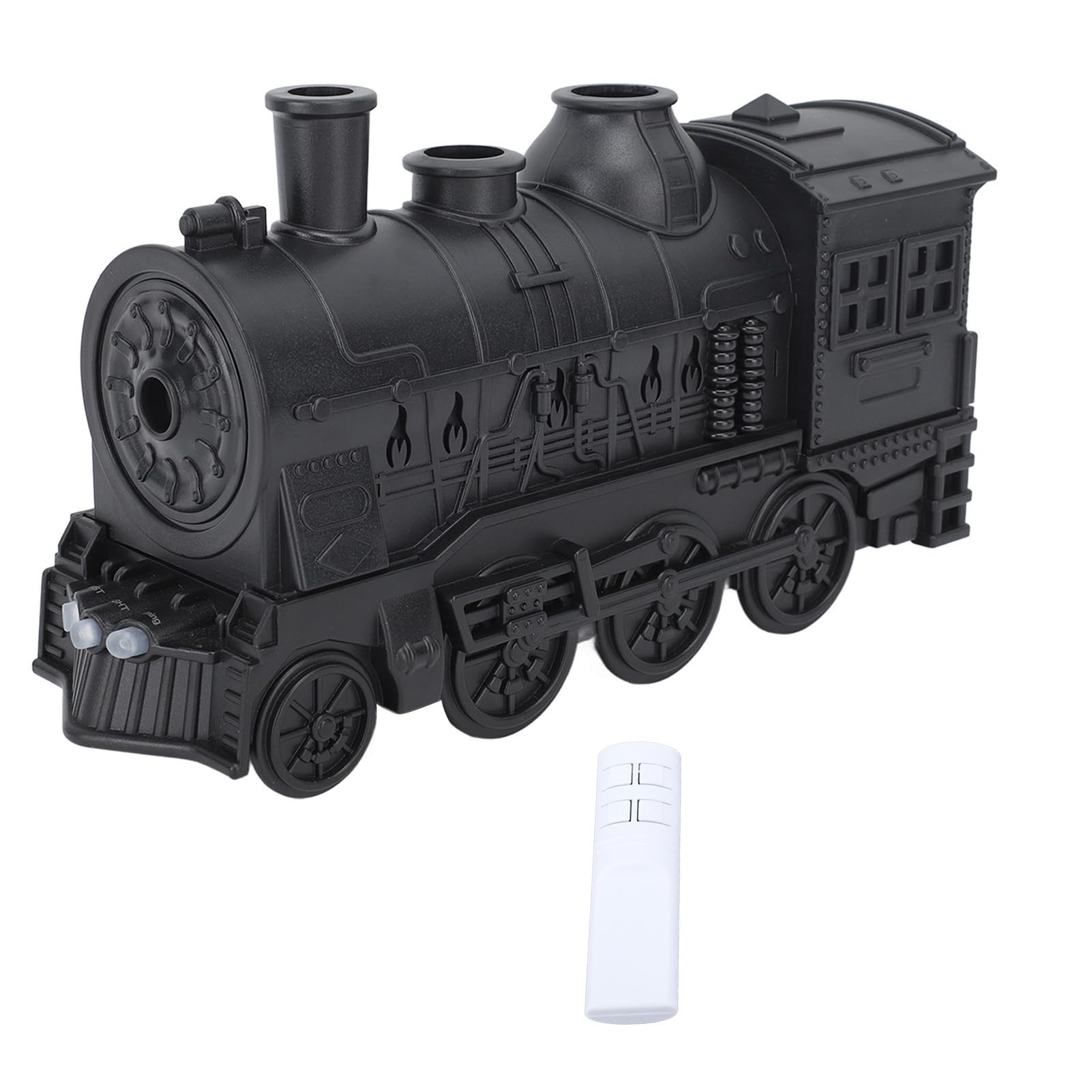 lyrlody Diffusore di Oli Essenziali a Forma di Treno, Umidificatore con Telecomando, 2 Modalità di Illuminazione, 100-240V, Spina Europea