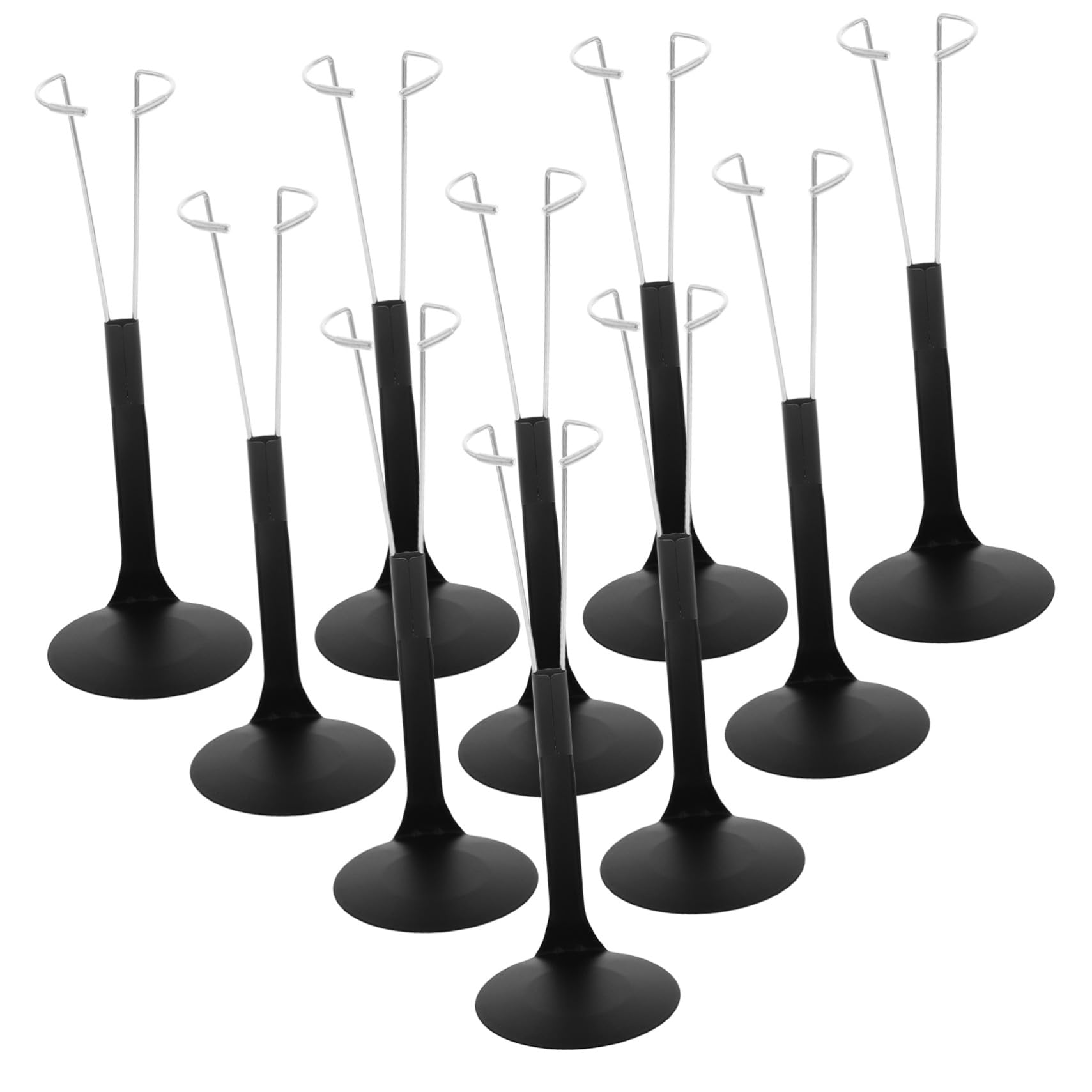 10 pièces Support Poupée Métallique Réglable pour Figurines Socle Robuste Métal et Plastique Hauteur Ajustable pour Exposition et Collection Portable et pour et Salons Lot