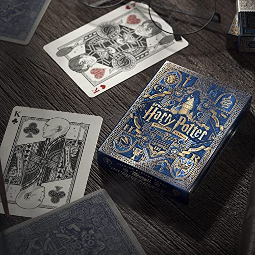 Image of MilesMagic Harry Potter Playing Card Game Limited Edition Premium Series Poker Collectible Deck By Theory11 (Blue-Ravenclaw) For Teen Pack Of 1