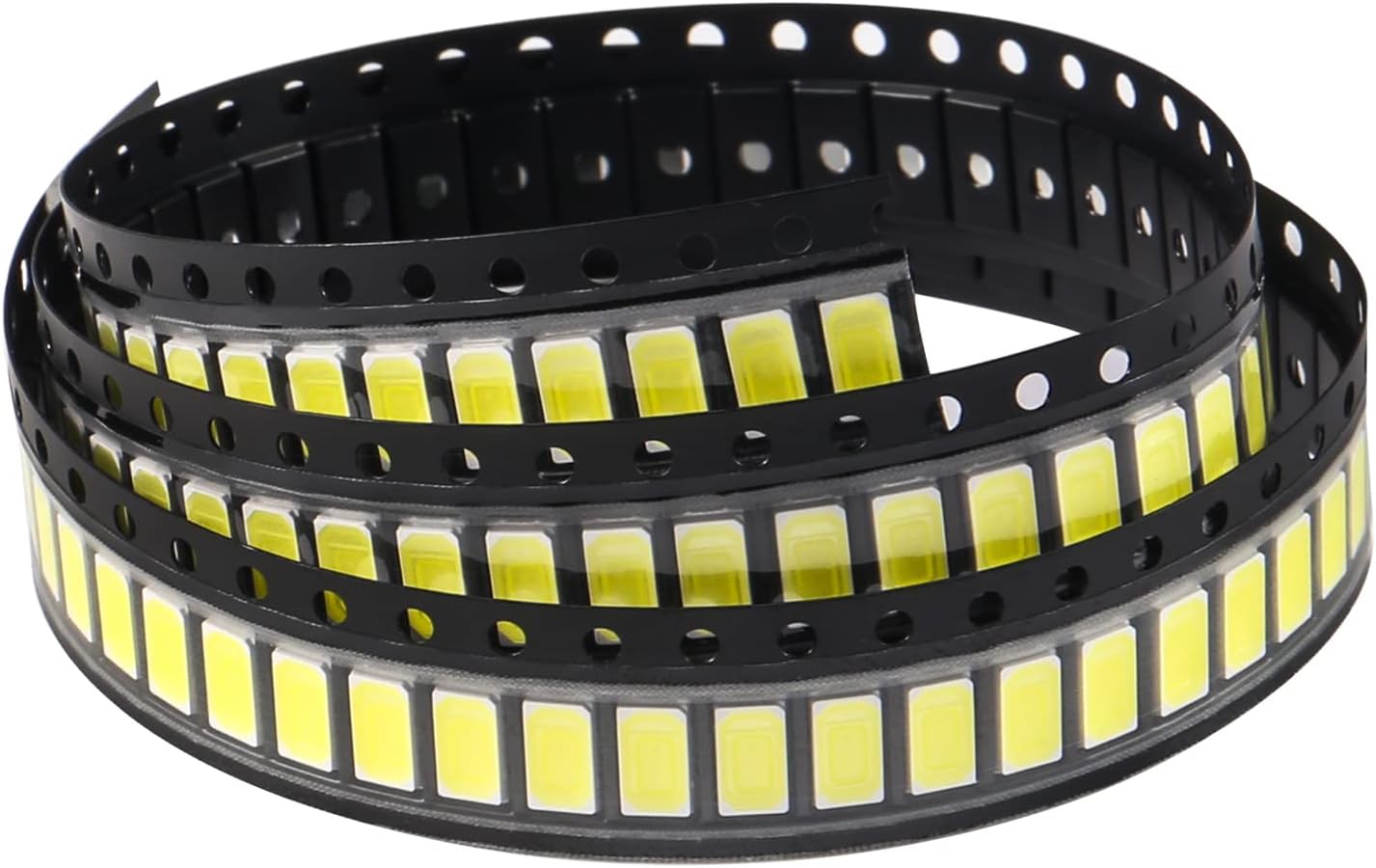 200pcs 5730 (5630) White SMD LED Diode Lights Chips (5.7mm x 3.0mm DC 3V 150mA 0.5W 50-55LM) Super Bright Lighting Bulb Lamps Electronics Components Indicator Light Emitting Diodes