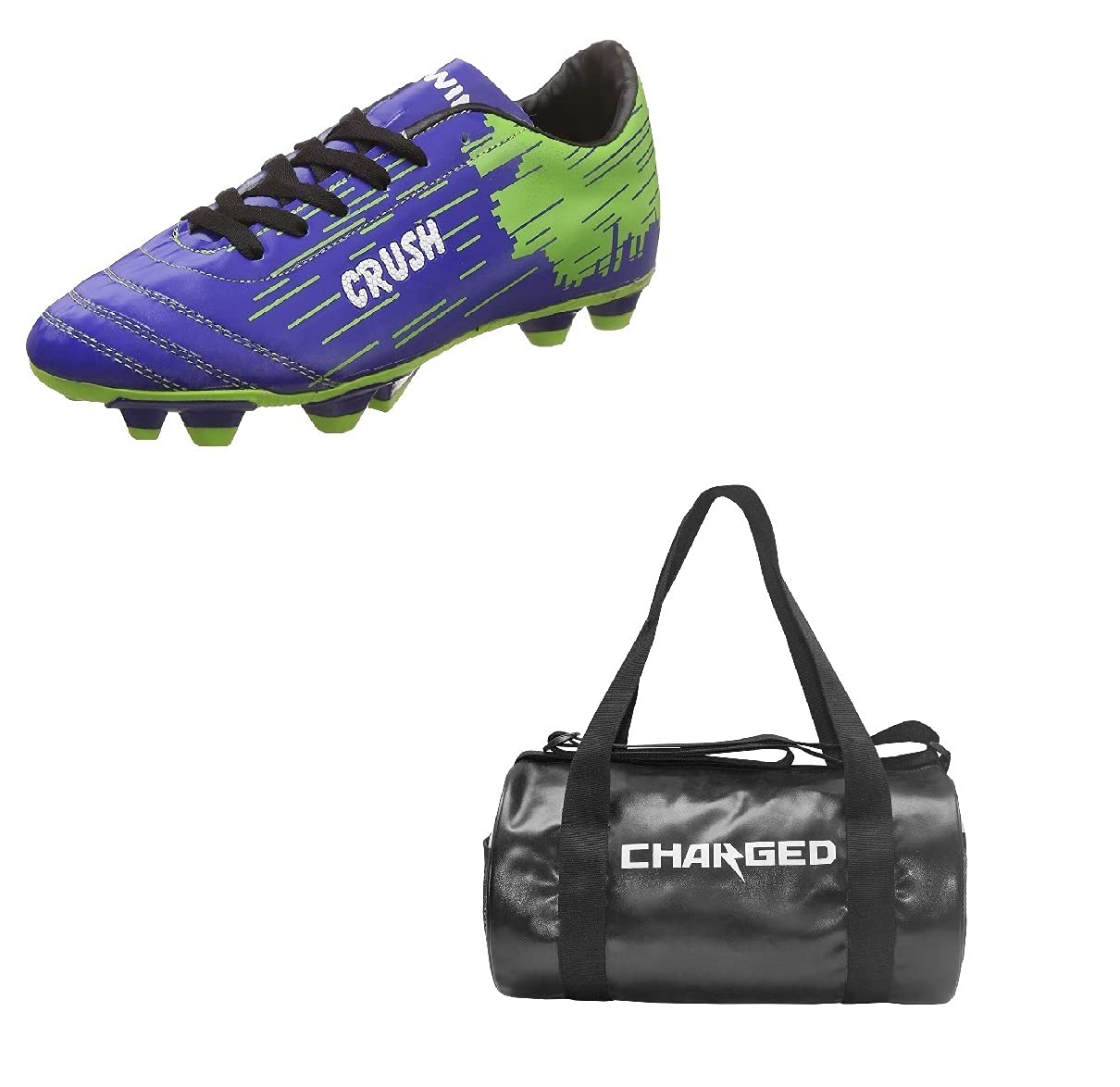charged Sports Bag Adena Black with Gowin Football Shoe Crush Blue Green Size-7, Multicolor-picture-50