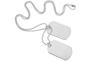 Personalized Army Name Double Dog Tag Necklace
