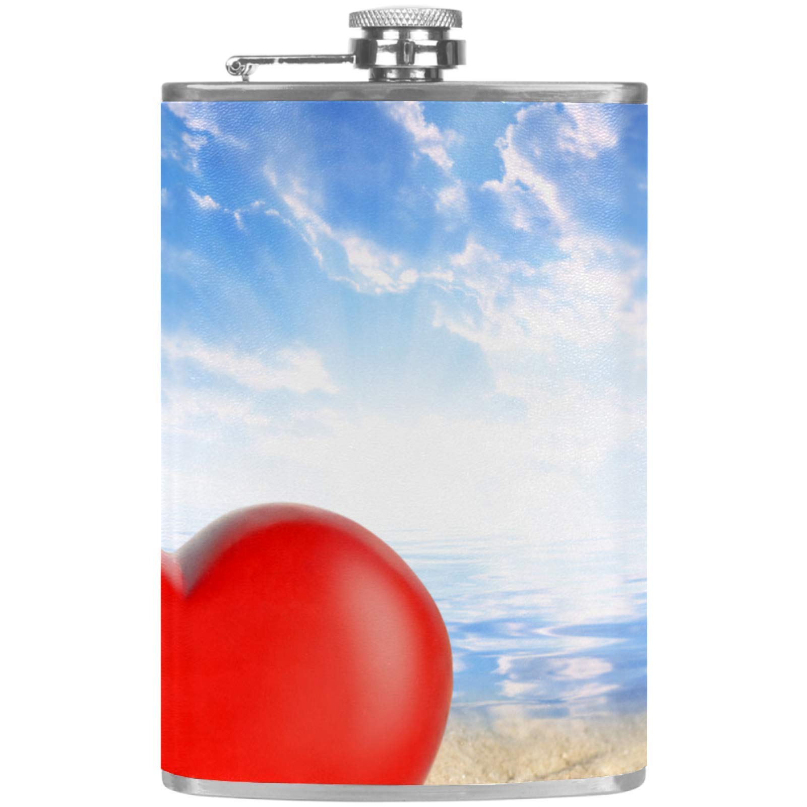 Flasque à whisky motif cœur et étoile de mer le cadeau idéal pour les buveurs
