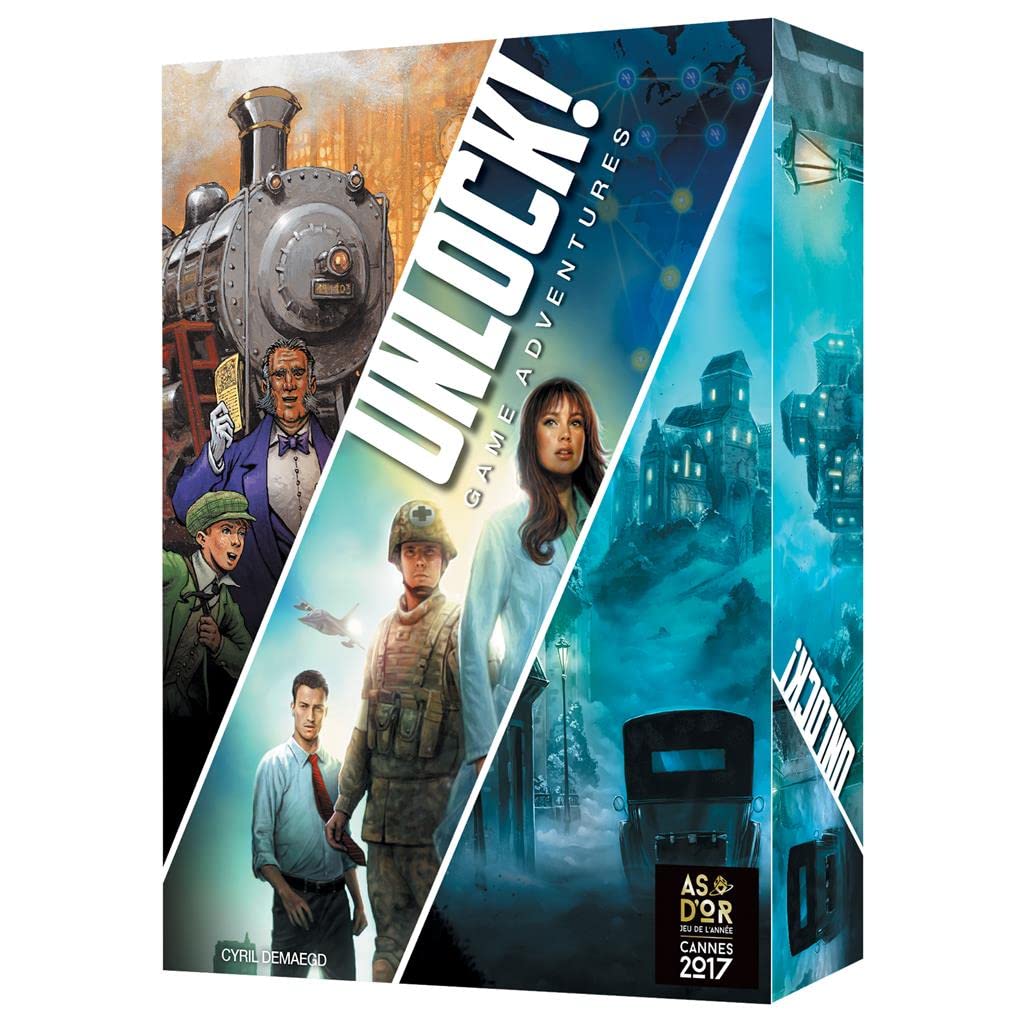 Asmodee Unlock! Game Adventures, Juego de Mesa de Escape Room | Para Adultos y Familias, A Partir de 10 Años, De 1 a 6 Jugadores, 60 Minutos por Partida, Español