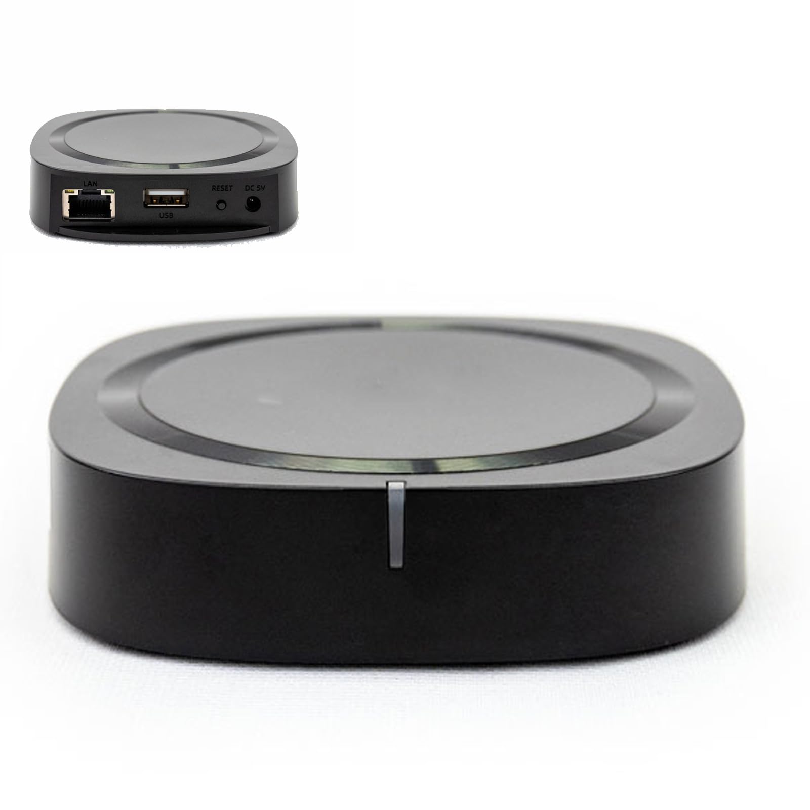 Sieciowy streamer muzyczny USB, urządzenie do odtwarzania multimediów z portem USB i kluczem resetowania, kompatybilny z wieloma formatami audio, kompaktowy rozmiar, do dysku flash USB / sieciowego