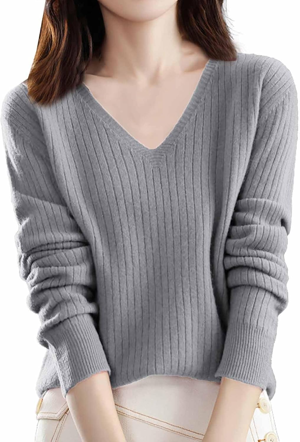 Damen Strickpullover Weich & Warm - Feinstrick Winterpullover Mit Rundhals