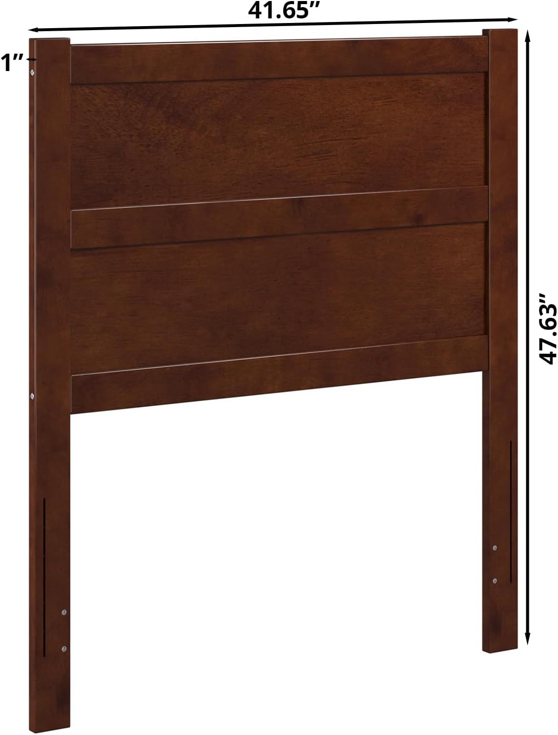 AFI, NoHo Solid Wood Panel Headboard, Twin, Walnut