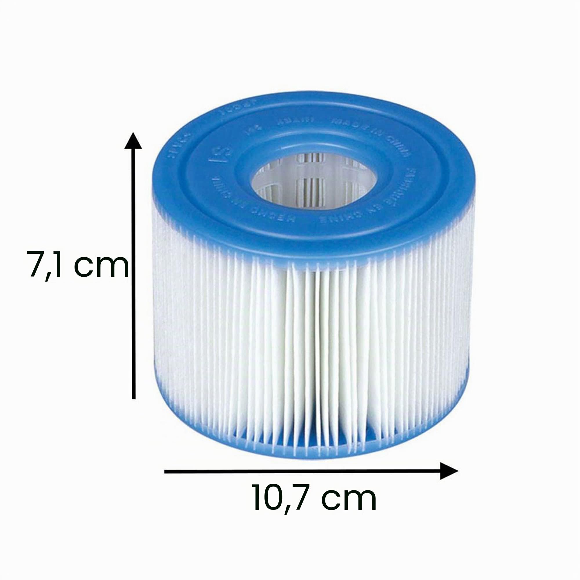 Intex 29001E B00PUZW3N2 PureSpa Typ S1 Easy Set Pool Kartuschen (12 Filter) | 2, 1 Pack, blau