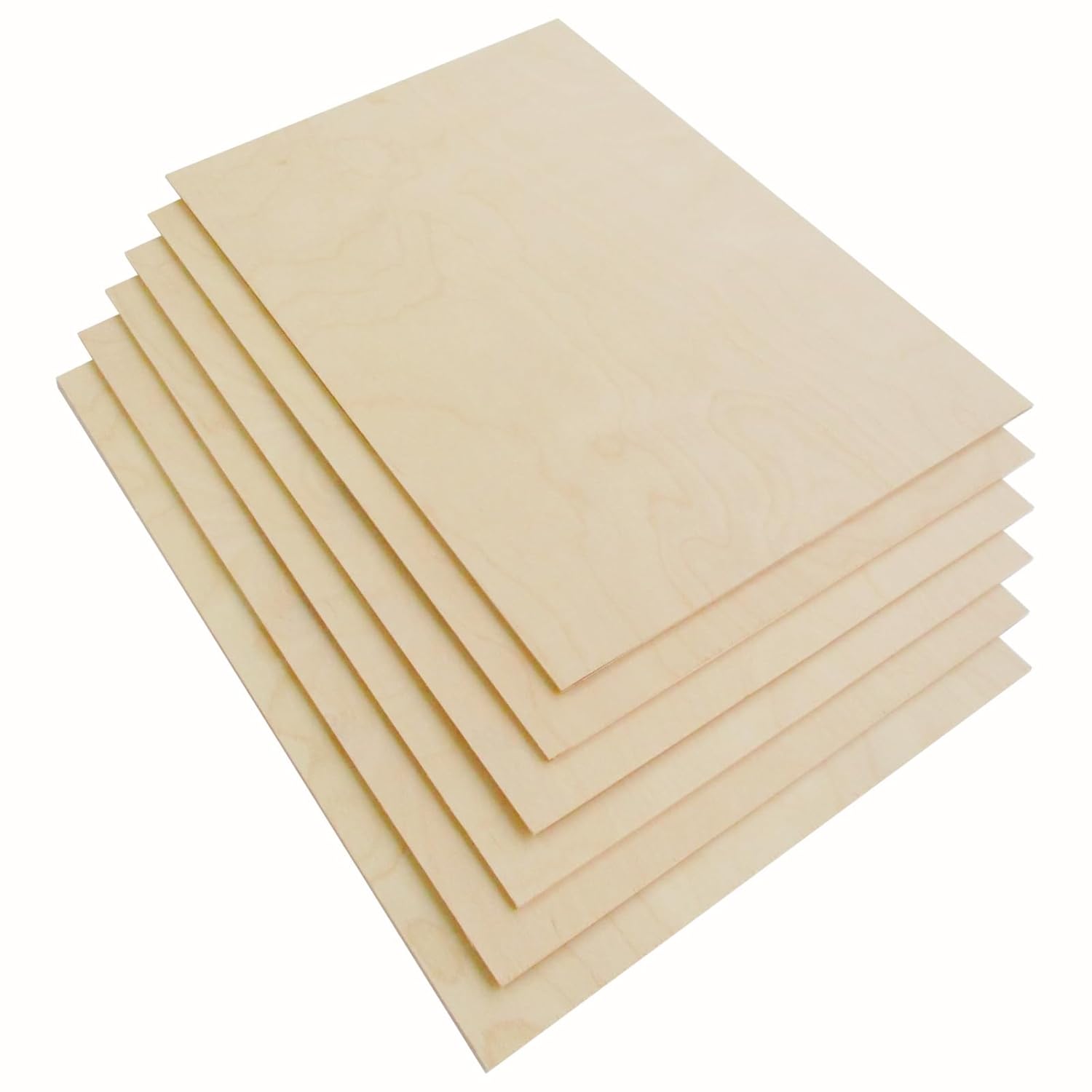 Baltic Birch Plywood Sheets 1/8 12x18 (6-Pack)