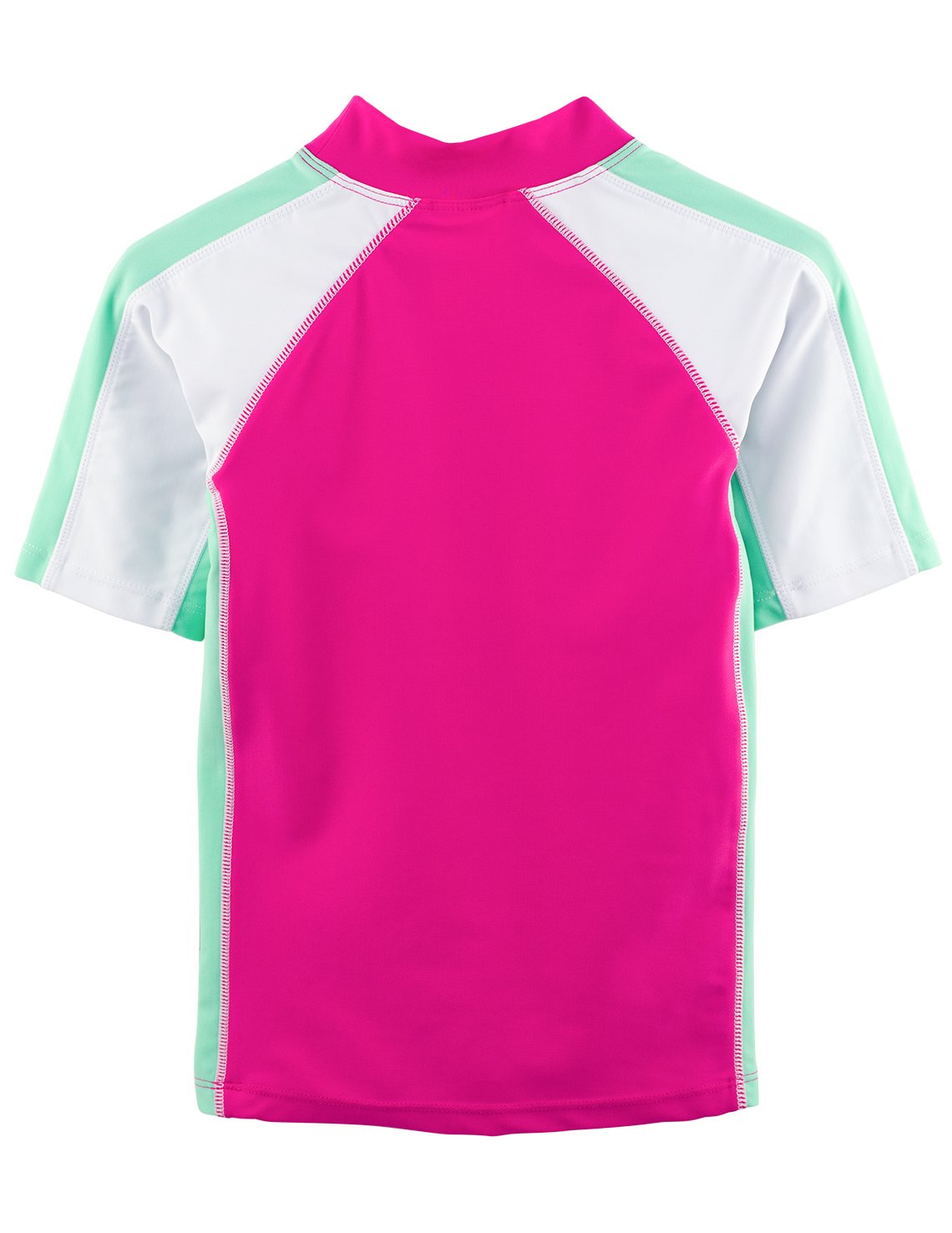 SunBusters Girls S/S Rash Guard(UPF 50+), Poppy, 11/12 yrs