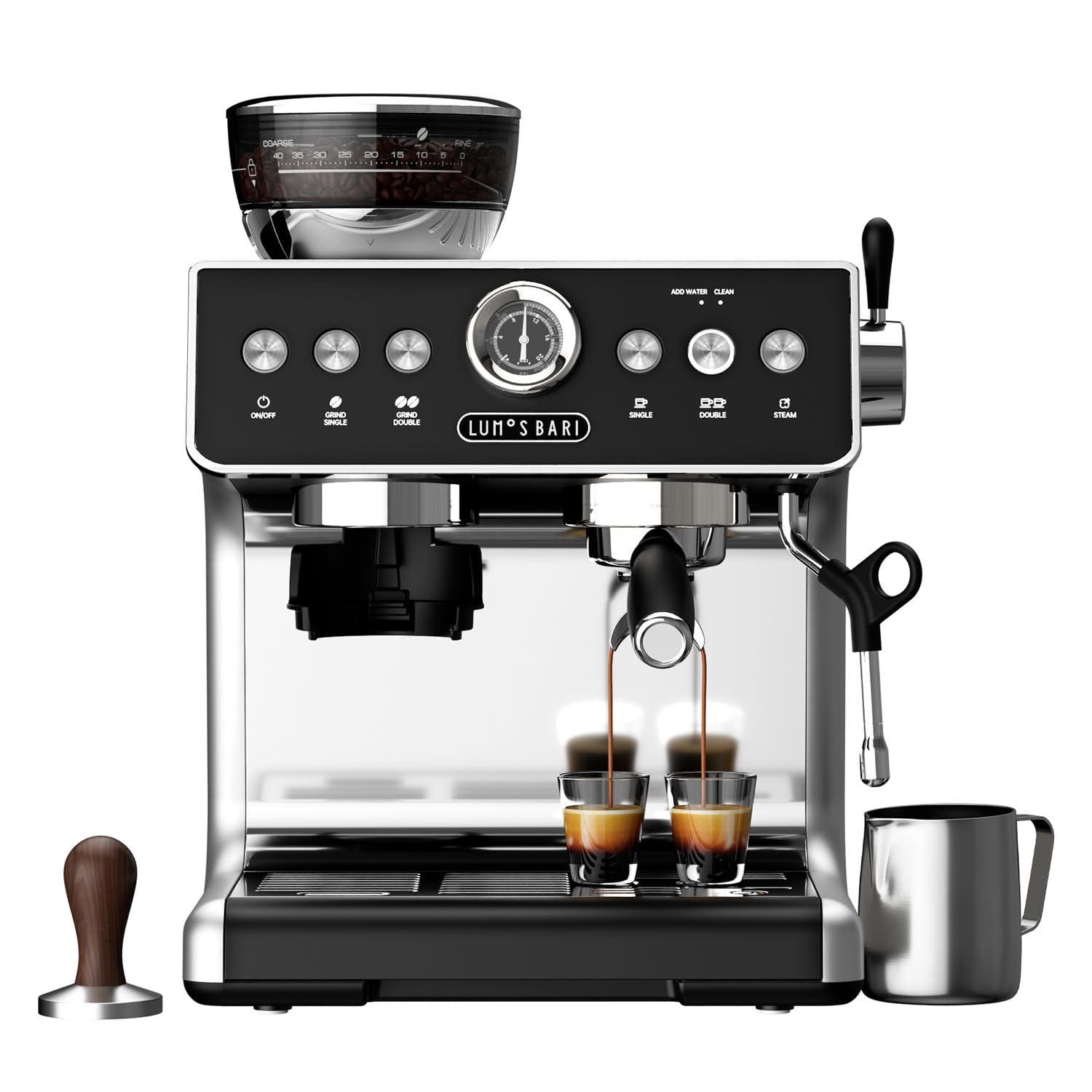 Espresso Machine with Grinder 20 Bar Espresso Machine with Milk Frother Expresso Coffee Machines for Home Professional Espresso