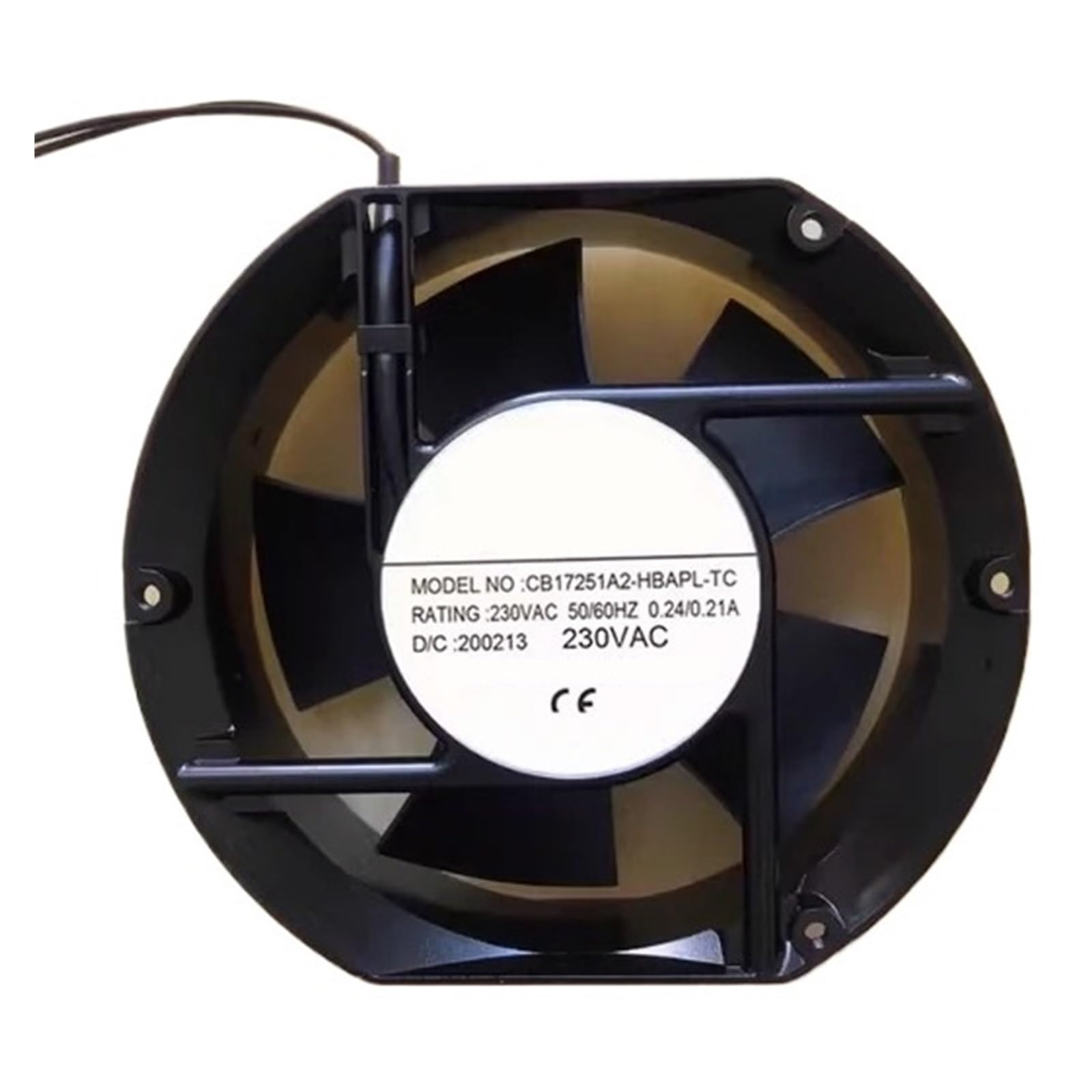 Lzikkgki One Color Cb17251a1-Hbapl-Tc Ac 230V 0.24/0.21A 172X150x51mm 2-Wire Cooling Fan