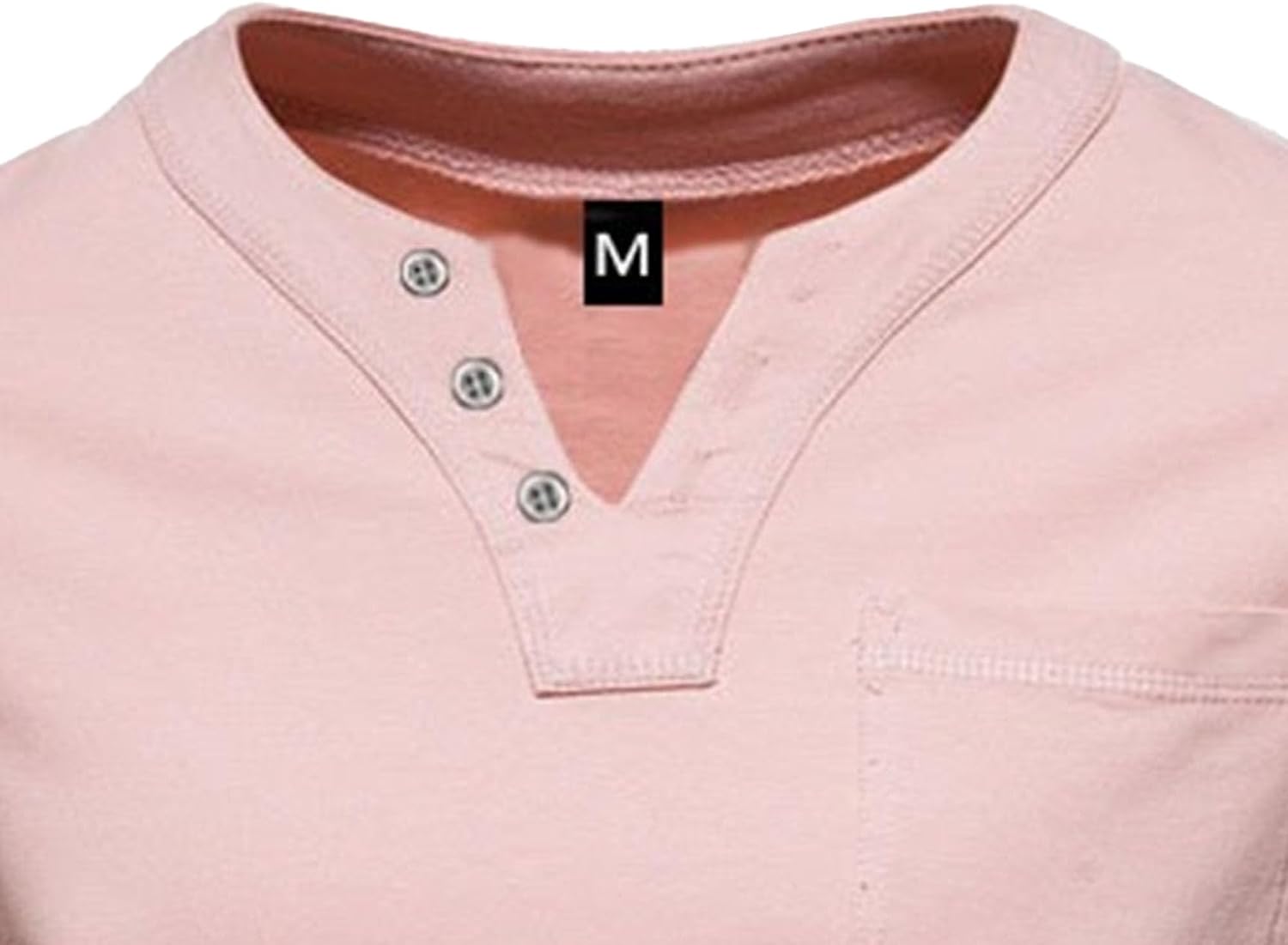 Men's Casual Athletic Henley Shirts Short Sleeve V-Neck Henley T-Shirts Slim Fit Lightweight Cotton Tees Tops