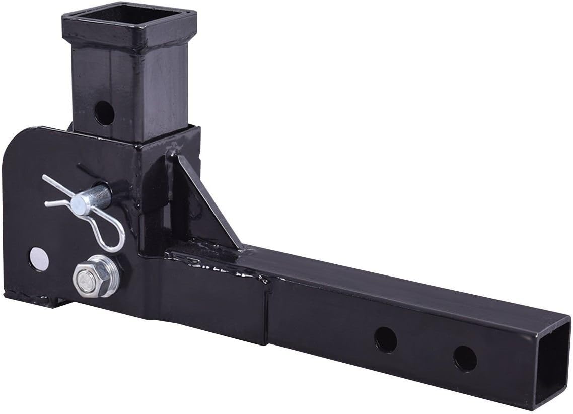 New DEAL 500LB Folding 2" Trailer Hitch Mount Shank Adapter Cargo Wheelchair Carrier Amazon.ca