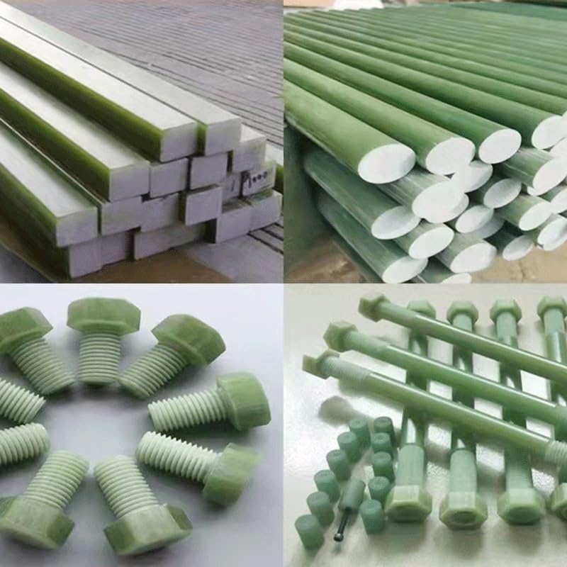 Barra in resina FR4 con asta in fibra di vetro ad alta durezza da 65 cm - Bastone isolante resistente alle alte temperature (1 confezione)(10mm)