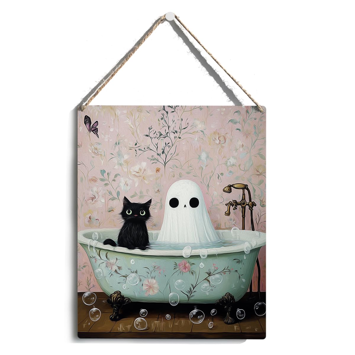 Amazon.com: Funny Halloween Bathroom Decor, Cute Halloween Decorations ...