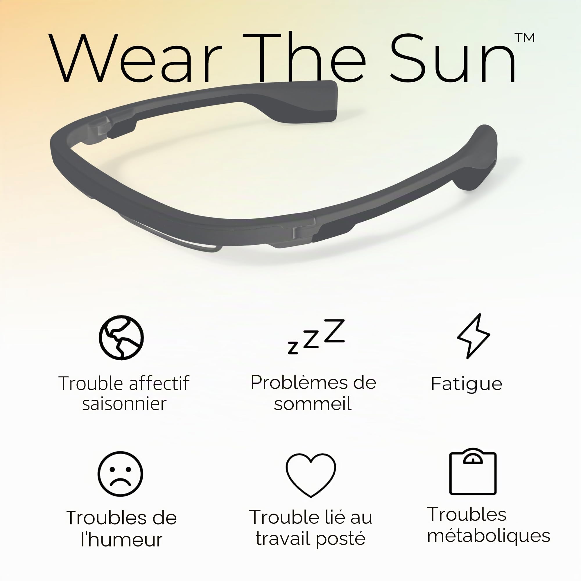 AYO + Lunettes de luminothérapie : Carbon Black Limited Edition - Maximisez le sommeil, l'énergie et l'humeur - Lumière rouge unique de 670 nm pour la santé des yeux - Votre alternative à la lampe à