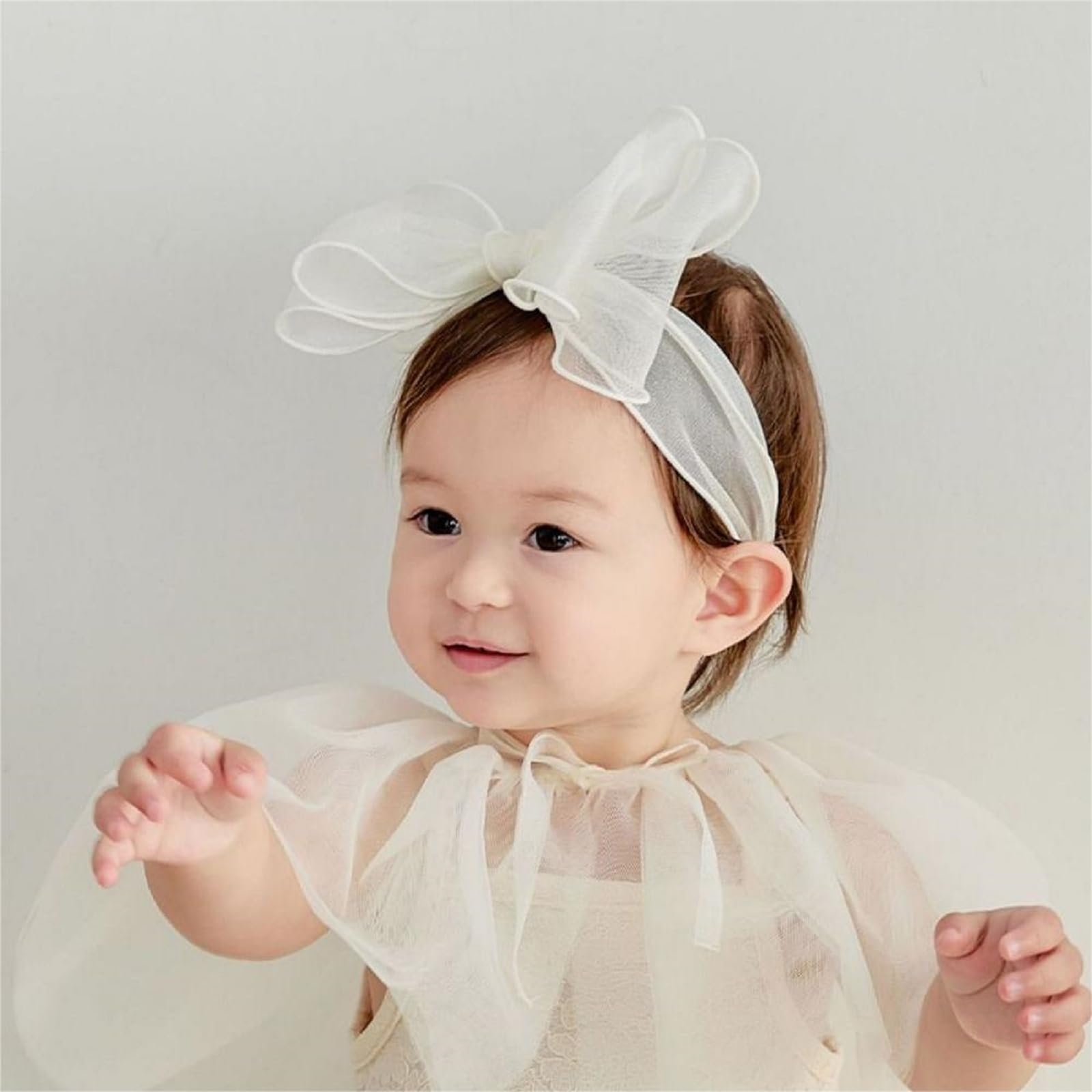 Unbranded Baby Headwrap Baby Girl Bunny Rabbit Bow Headband - Cute Turban Style Hair Band For Toddlers & Kids Hair Ribbon - Foto 11