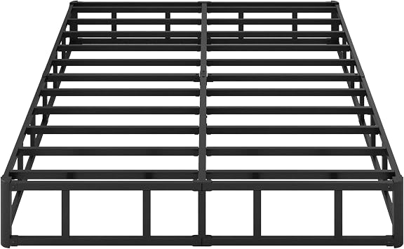 Yicensen 10 Inch Box Spring for Queen Bed High Profile Heavy Duty Metal Queen Box Spring with Fabric Cover, Sturdy Mattress Foundation, Easy Assembly, Noise Free, Black