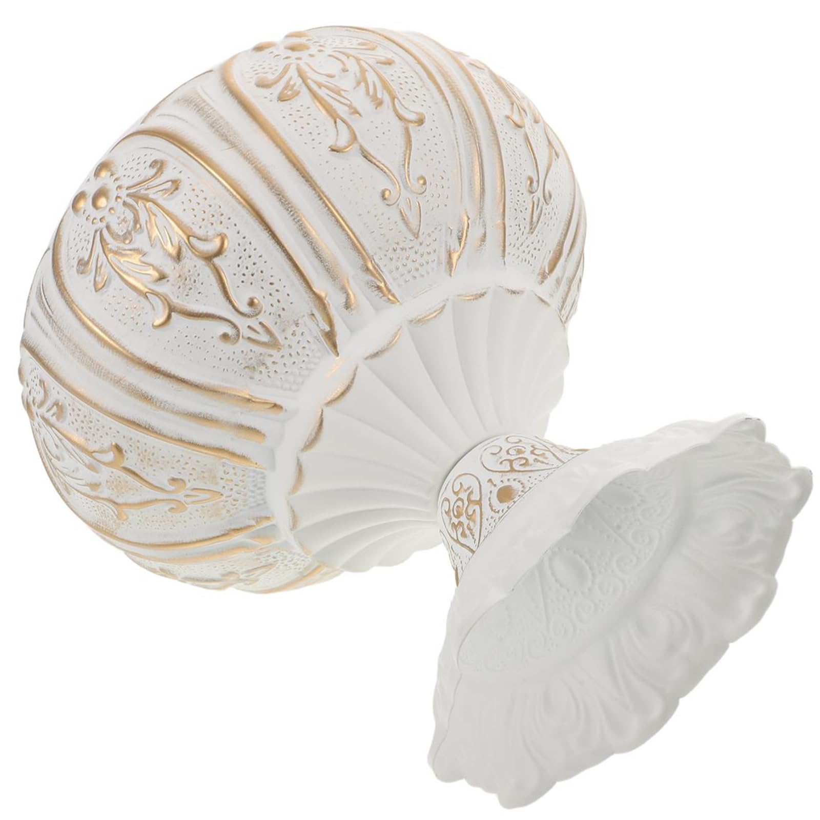 Pot rustique polyvalent en métal blanc patiné au design rétro soigné