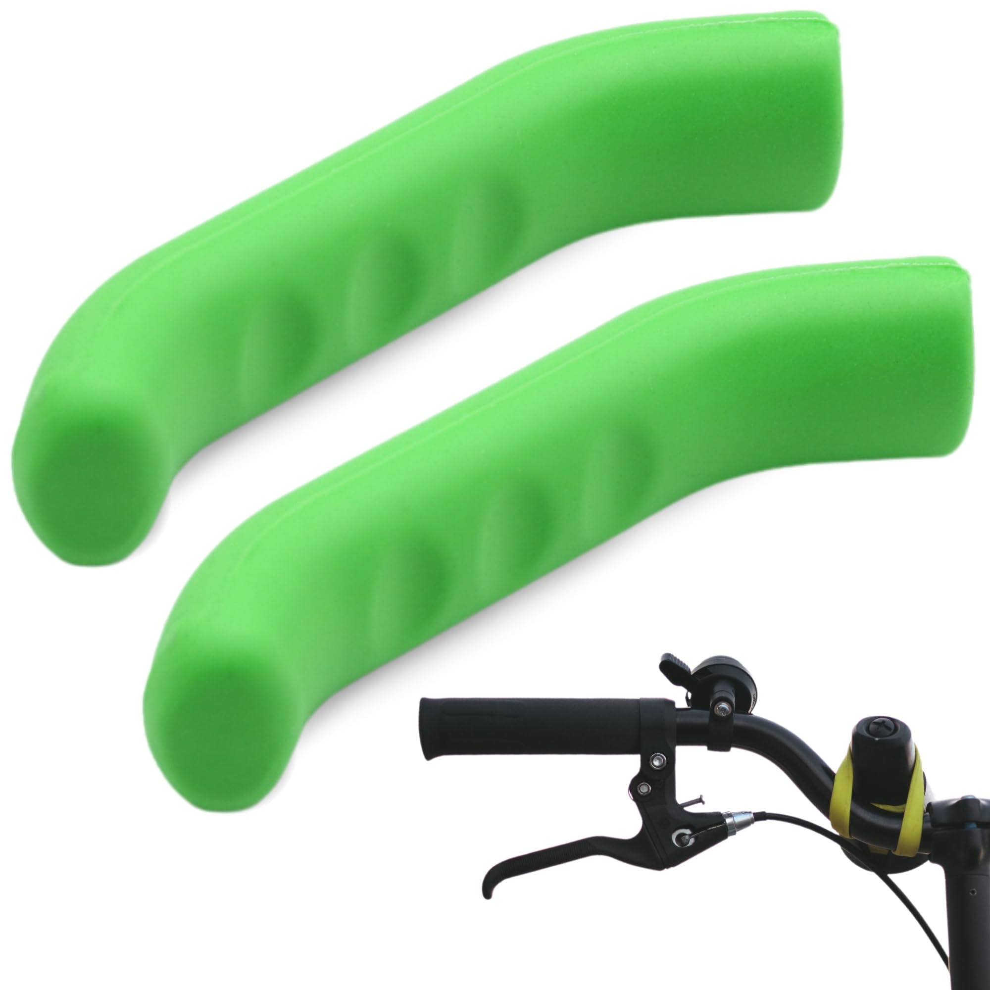 Protezioni Per Leve Freno Bicicletta AUTOZOCO: 2 Guaine In Silicone Antiscivolo, Universali, 7,5 Cm, Colore Blu, Morbide E Antivibrazione - 3