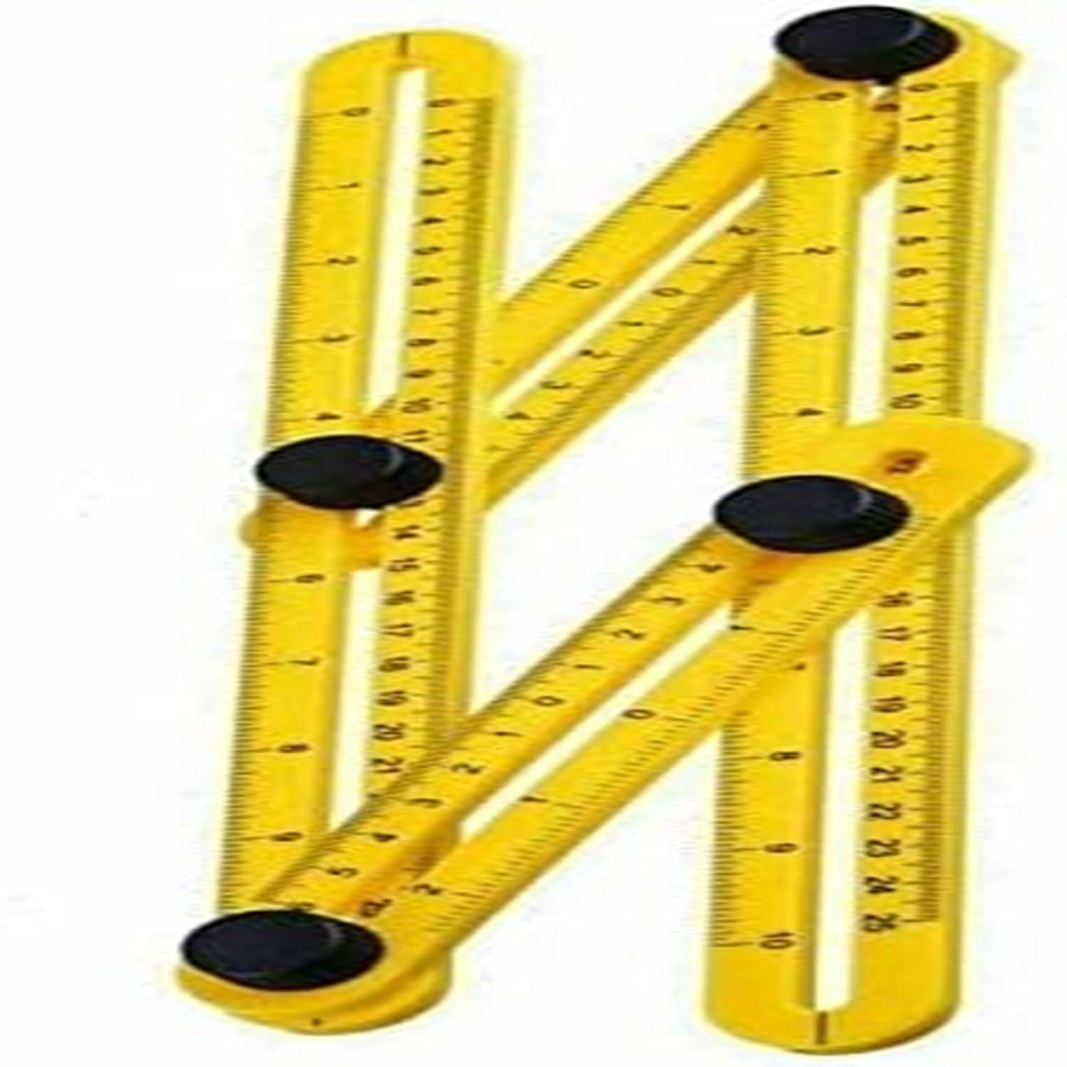 Paulstore Yellow Angleizer Multi Angle Template Tile Floor Measuring Side Ruler Instrument Tools