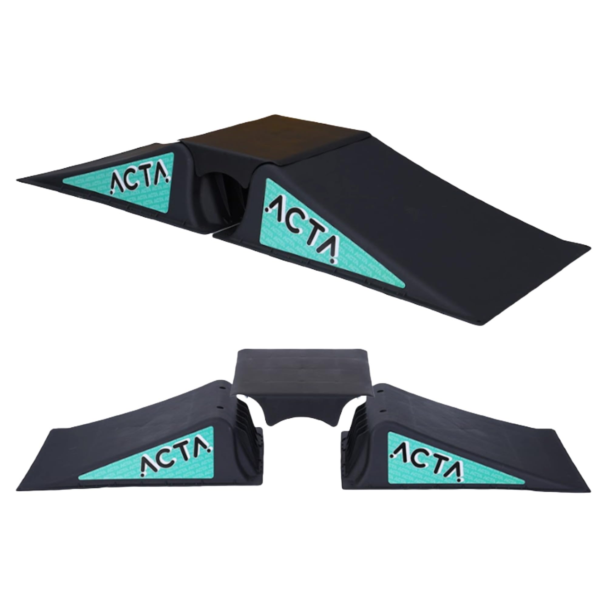 ACTA Rampe de Skate pour Enfants - Mini Rampe pour Trottinette Freestyle, BMX, Voiture RC - Légère et Portable (Rampe) - 2