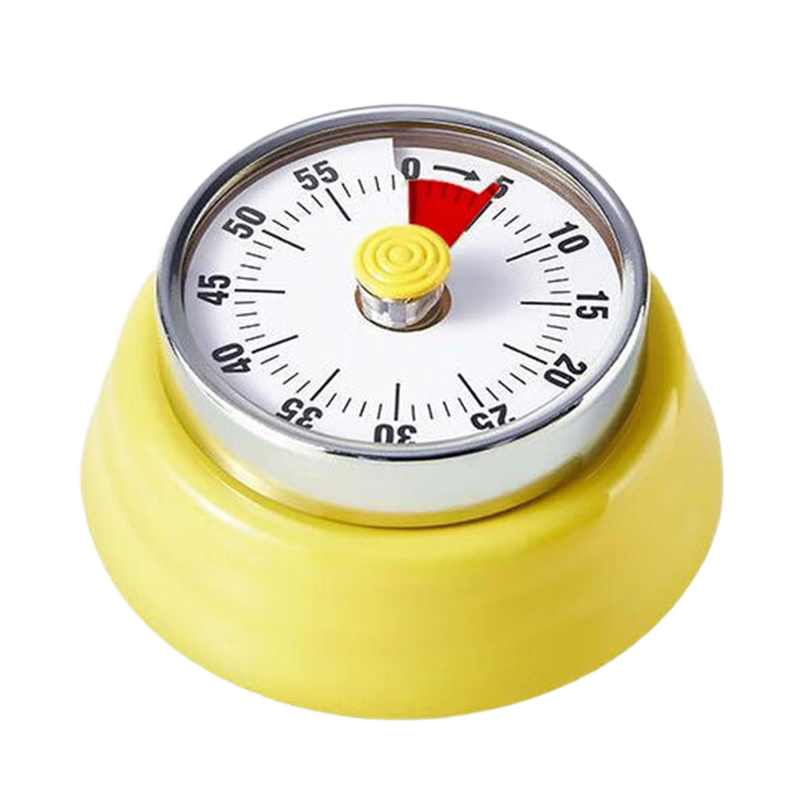 Friendly Mechanical Timer Stainless Steel Visual Countdown for Kitchen Baking Battery Easy Time Management Tool