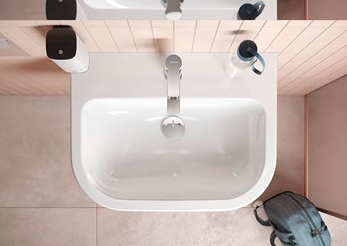 Robinet de lavabo chromé Duravit D-Code mitigeur salle de bain - 4