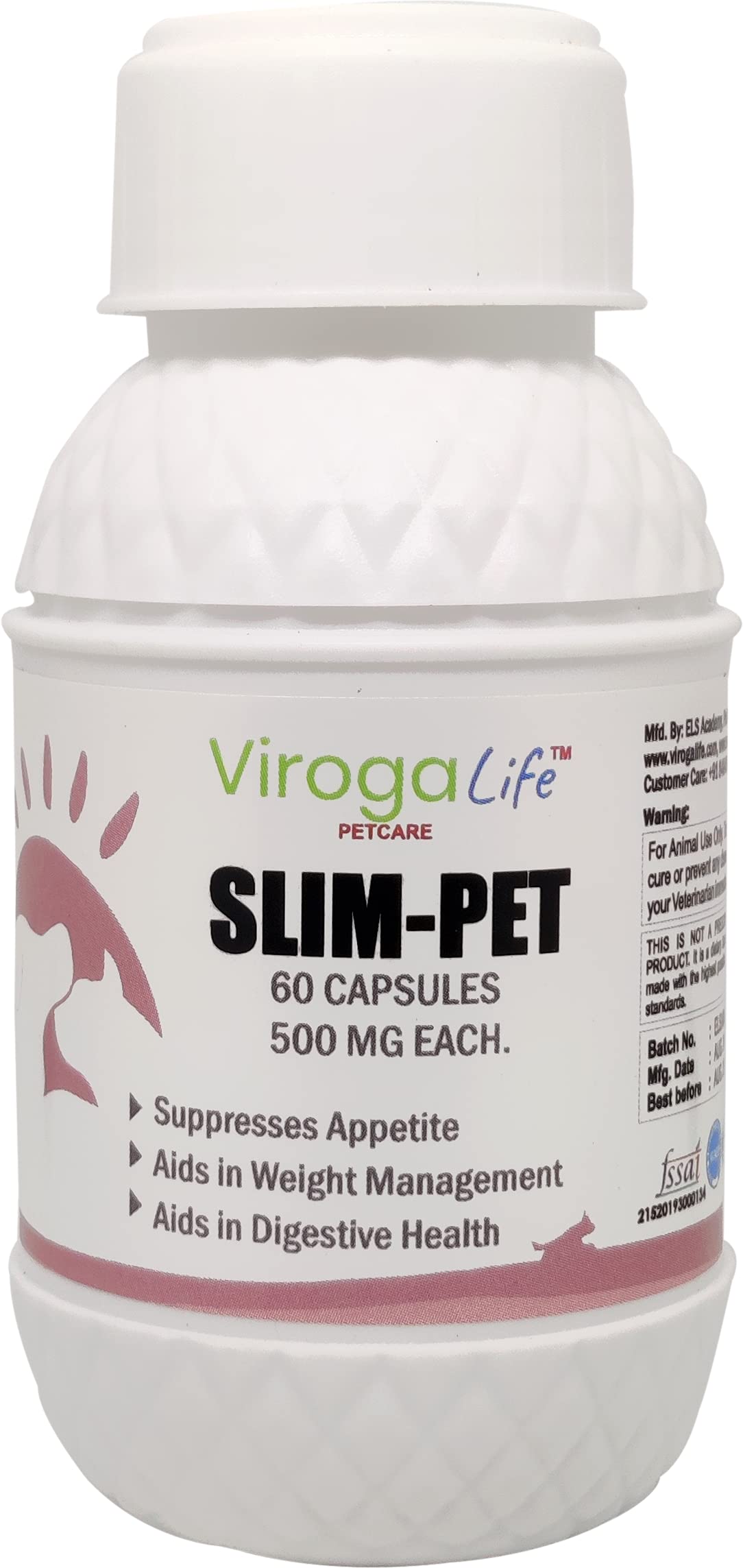 VirogaLife Petcare Slim-Pet Capsules - 60 Nos. (B0832CGY32) Amazon Price History, Amazon Price Tracker