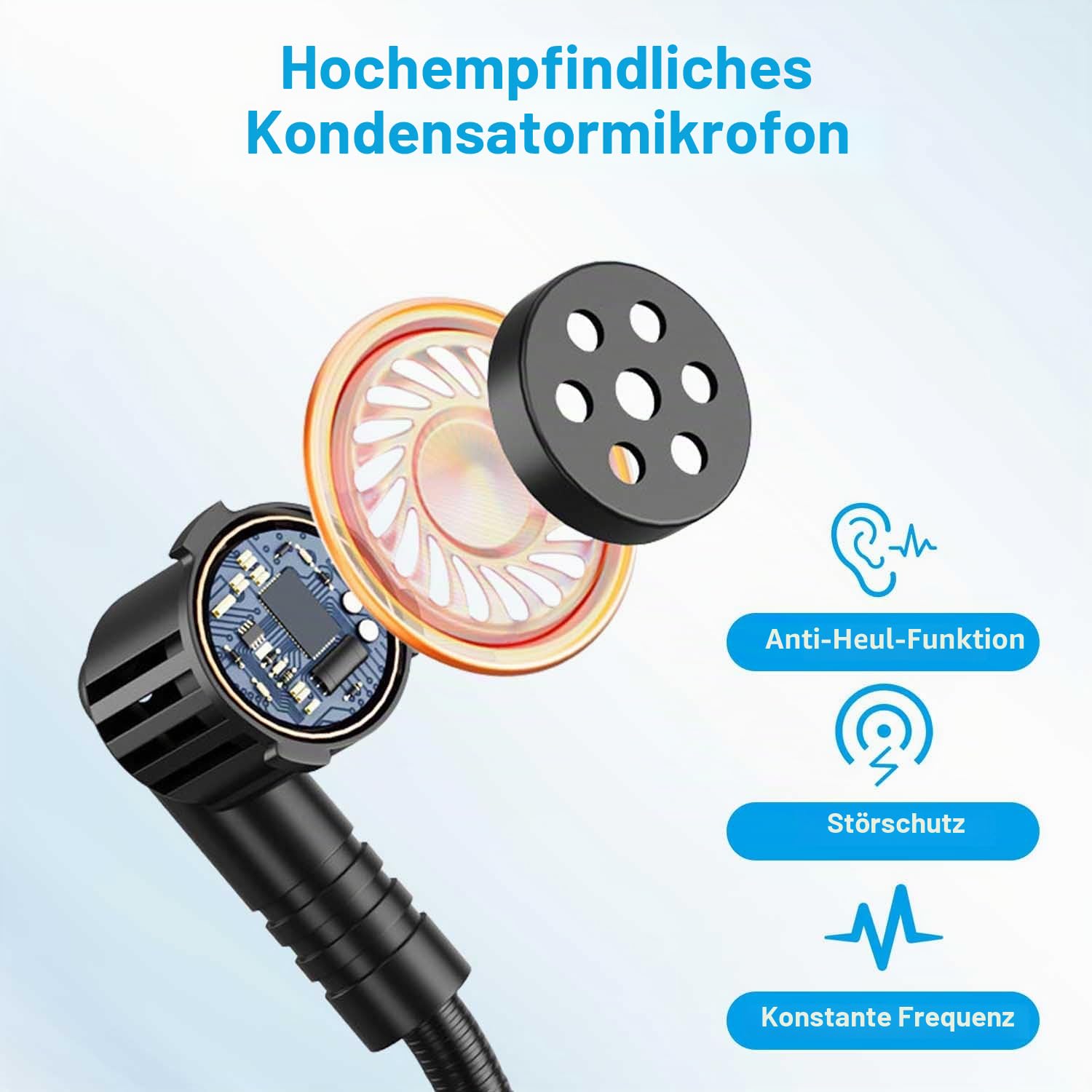 UHF Wireless Mikrofon Headset, 2.4G Kabelloses Mikrofon Funkmikrofon Head Mounted mit 165Fuß, Wiederaufladbares Drahtloses Mikrofon Kopfbügelmikrofon für Lautsprecher, Reiseleiter, Fitness Tanzlehrer