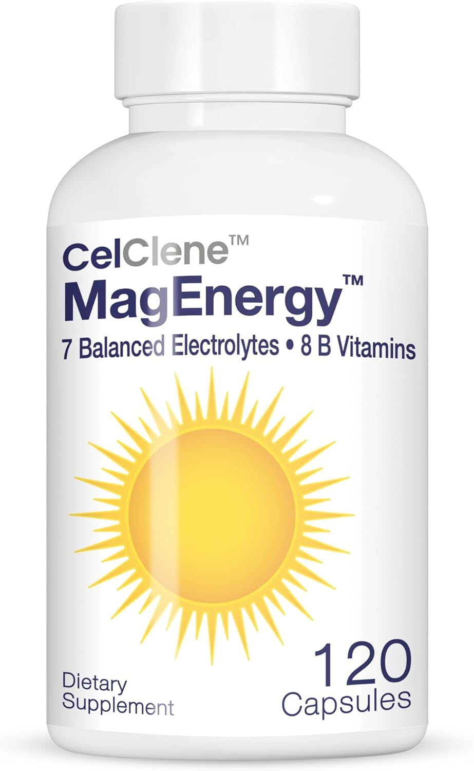 CELCLENE MagEnergy 7 Electrolytes, 8 Super B Vitamins, High Magnesium, High Methyl B12, Methyl Folate, D3/K2, Biotin, Zinc for Hydration, L-Theanine, Choline, Green Tea, Ginger Extracts
