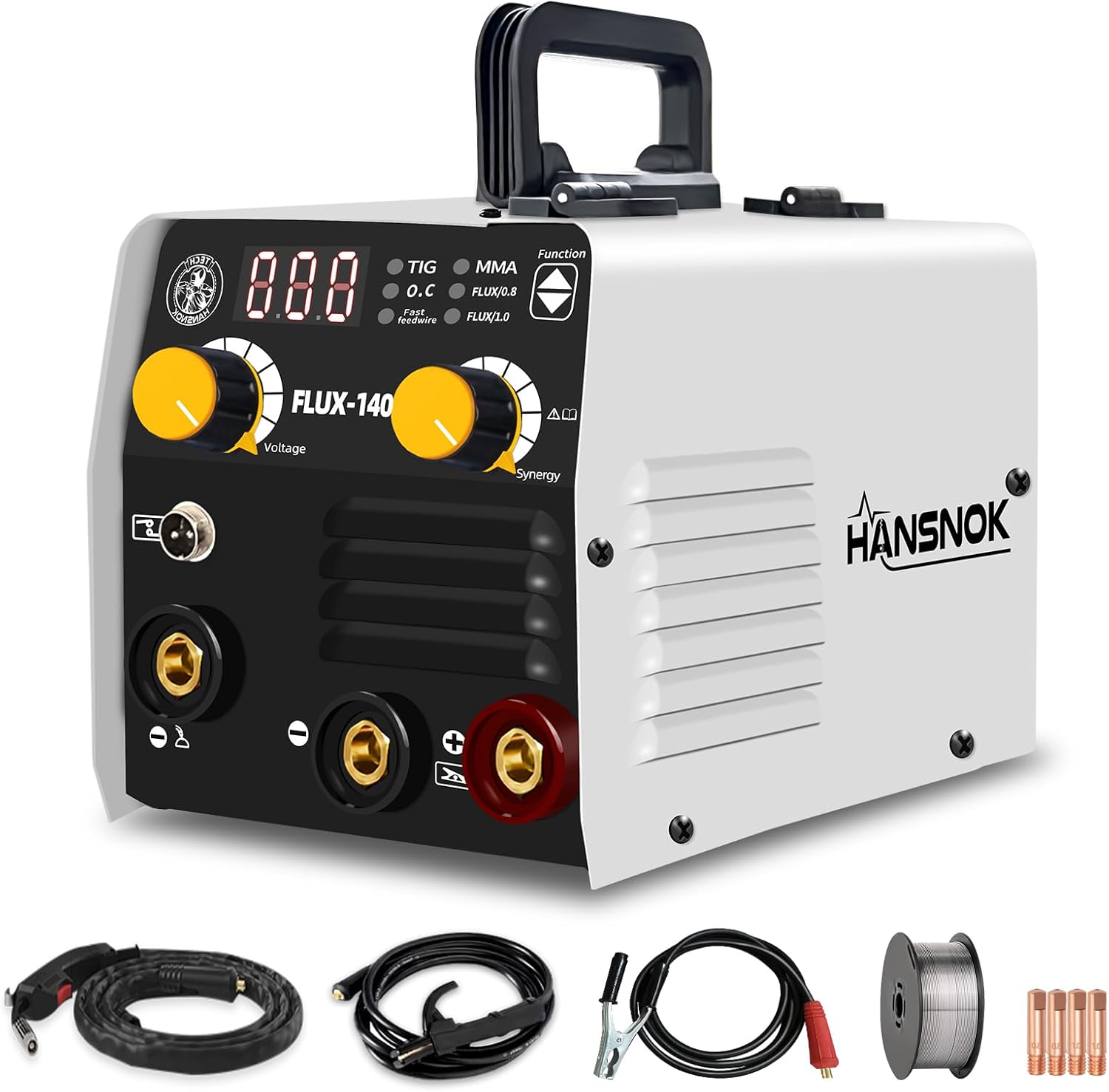HANSNOK 130Amp Portable Gasless MIG Welder