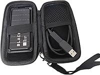 Vista 2 de Carrying Case for Black P40 Hard Drive Bag CrushProof Box Protective Cover SSD Double Zipper Enclosure Shells Bag PC Gaming