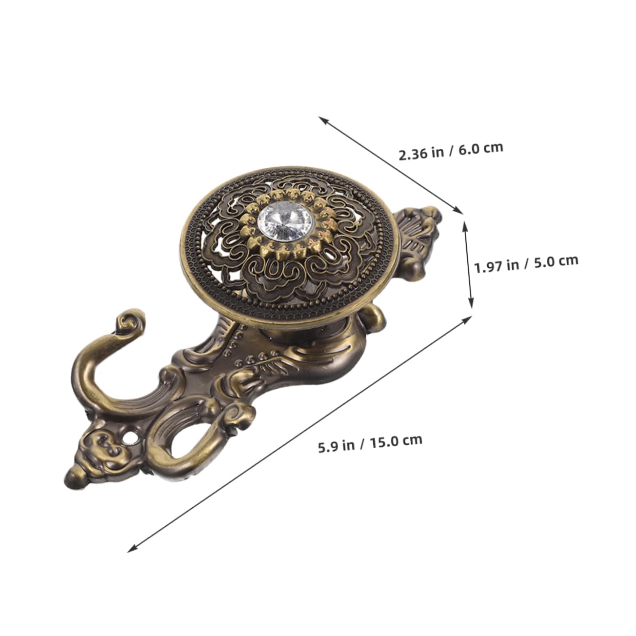 STOBAZA 16pièces Muraux pour Rideaux Décoratifs pour Chapeaux Et Manteaux Hangers Pratiques Et Élégants pour Salon Et Cuisine