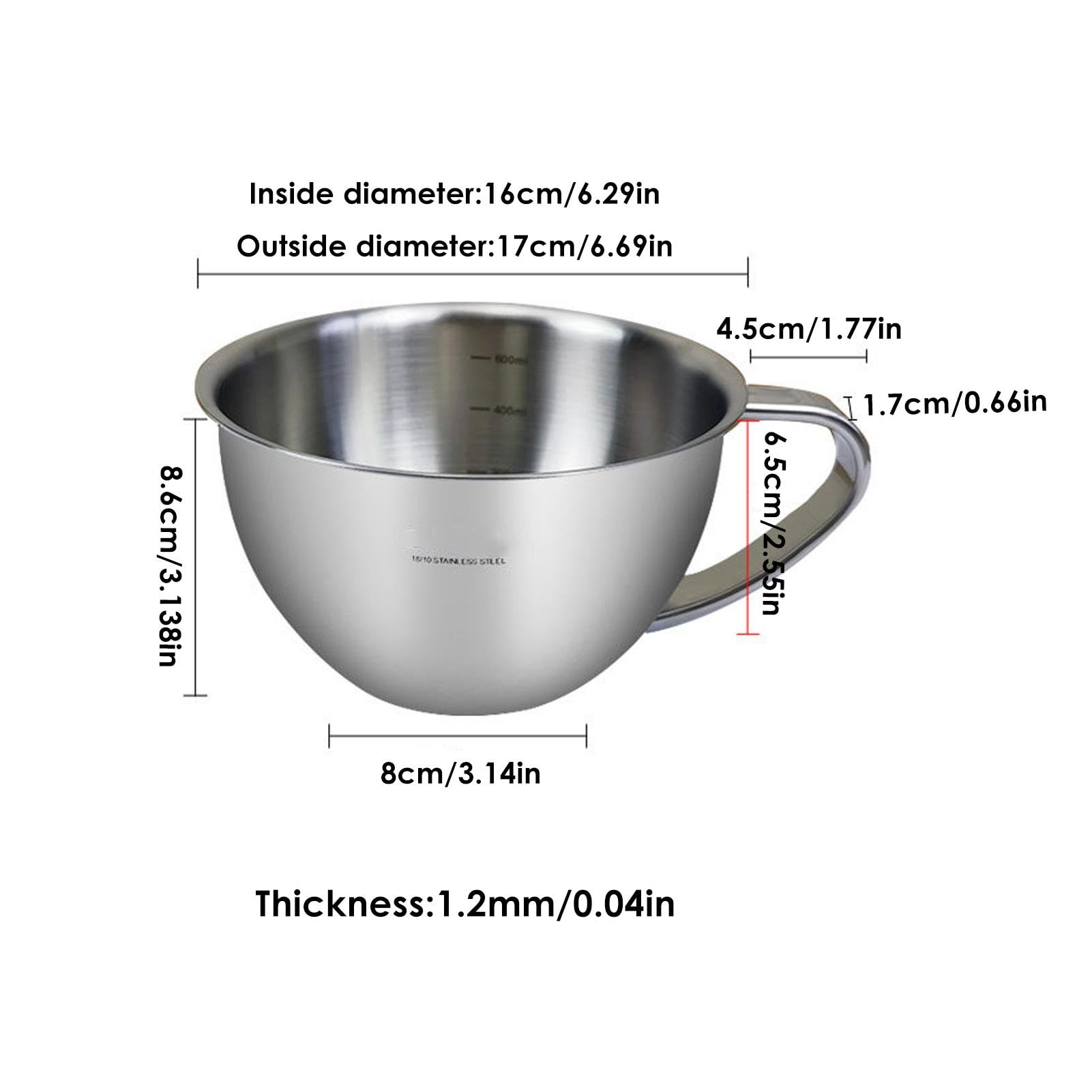 Pichet Doseur Acier Inoxydable 2,2 L - Grande Capacité, Bec Verseur, Cuisine Pro