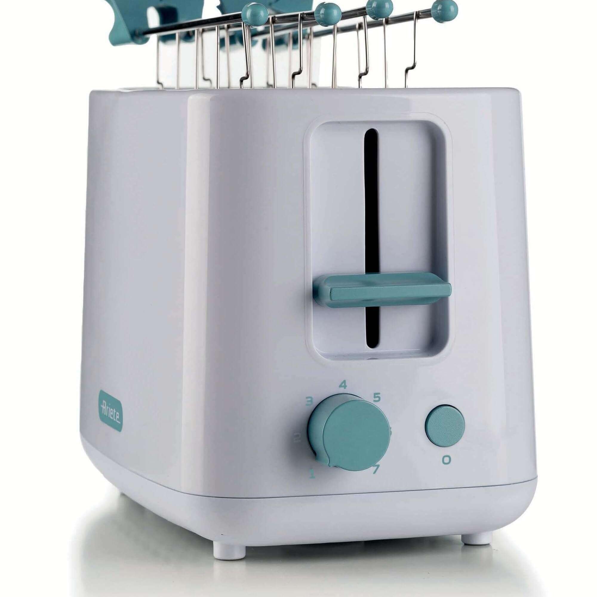 ARIETE 0157/04 Śniadanie TOSTAPANE Elettrico 2 FETTE 7 LIVELLI DI DORATURA ESPULSIONE AUTOMATICA 760W Bianco marka