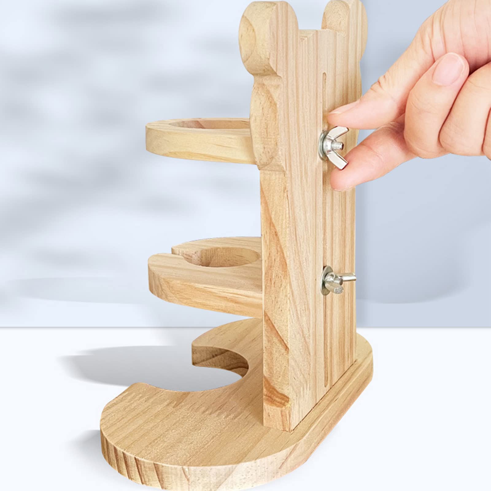 Distributore Acqua Per Animali In Legno - 125 Ml, Regolabile, Per Criceti, Conigli, Porcellini D'India - Foto 9