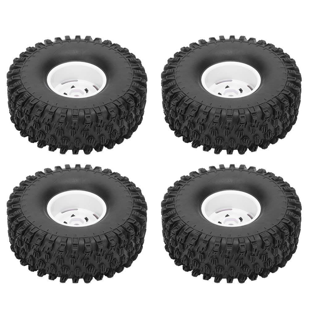 4 szt. 1,9 cala obręcz gumowa skóra, opona 1/10 RC, nadmuchiwana aktualizacja opon części zamienne zdalna opona model samochodu opona do osi do SCX10 90047 do D90 D110 TF2 1/10 RC Crawler 120 mm