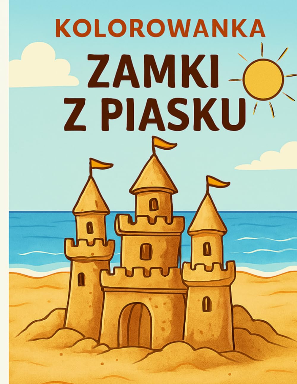moja kolorowanka zamek na piasku