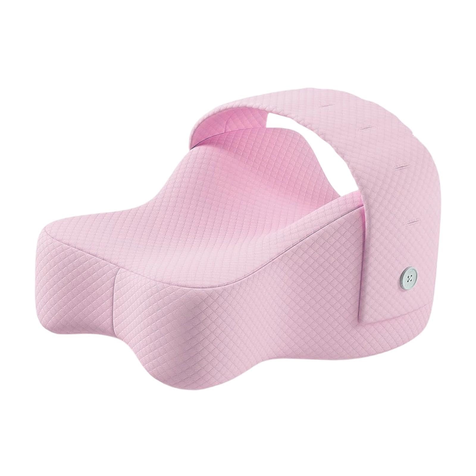 Almohada de Apoyo para Las Rodillas, Almohada para Las Piernas, Funda Cómoda, Extraíble Y Lavable, Cojín Suave Entre Las Piernas, Cojín para La Espald, Rosa, Individual