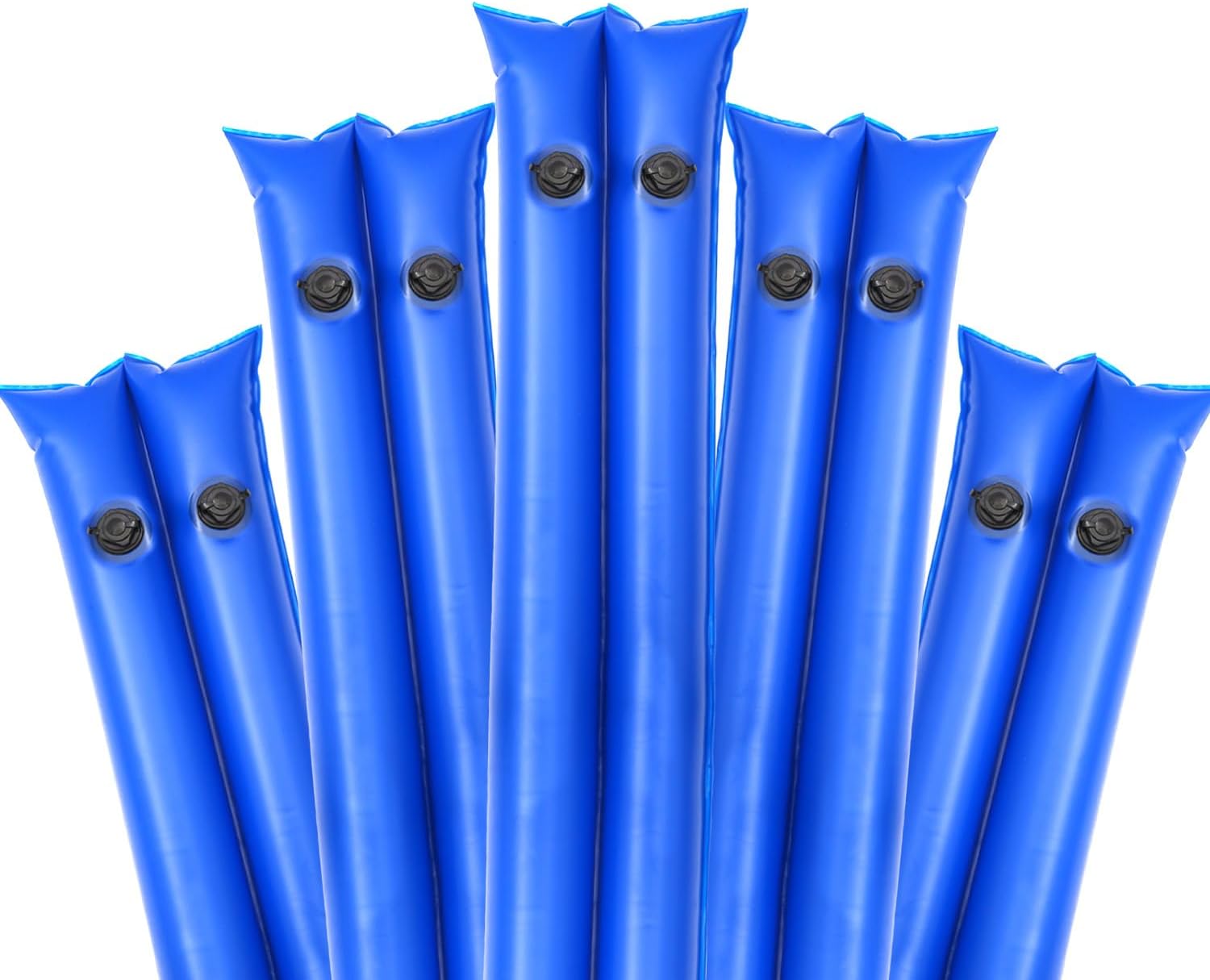 8Ft Pool Water Bags,10 Pack 0.4mm Double Chamber Water Tubes for Inground Pool Cover 27Gauge Heavty Duty Pool Cover Weights for Winter Pool Cover Closing (Blue)
