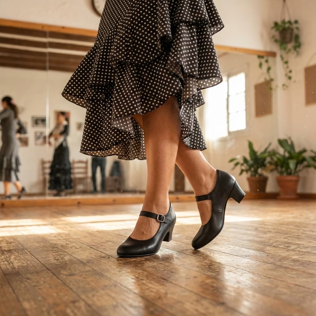 NOESLOMISMO BY DILEMA Zapato Flamenco y Sevillanas Cómodas para Mujer | Hechas a Mano en España