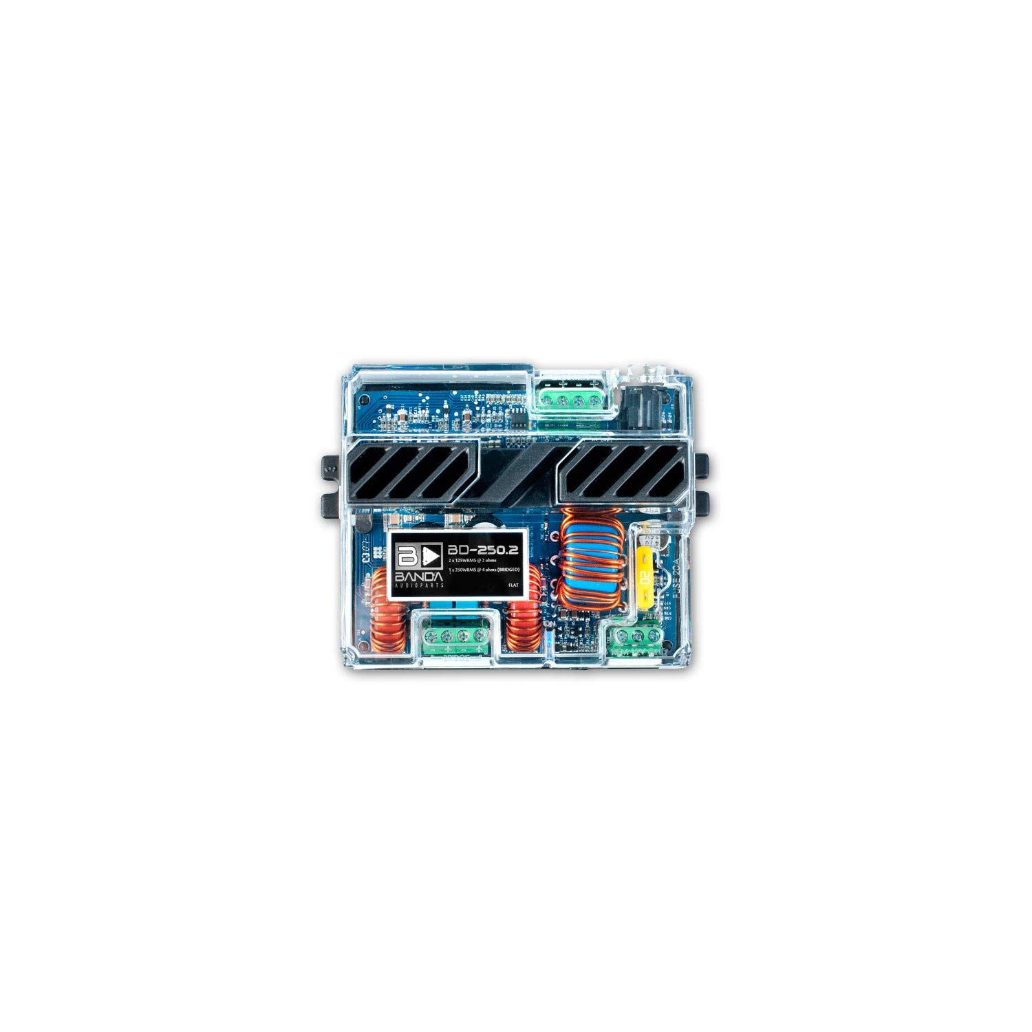 Banda AudiopartsBD 250.2 Channel 250 Watts RMS 2 Ohm Car Amplifier