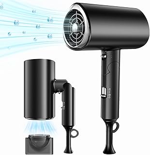 ドライヤー 大風量【超軽量·超高速モーター 折り畳み式】高濃度マイナスイオン ヘアドライヤー 速乾 静電気抑制 恒温ヘアケア 低騒音 NTC温度制御システム コンパクト 疲れない 過熱保護 髪質改善 髪が荒れない 3段階温度調節 マグネット式ノズル 携帯可能 最適なスタイリング 静音 人気 PSE認証済み ディフューザー 防塵 犬用ドライヤー ペット/犬/猫 サロン/家庭用/旅行/出張/プレゼント