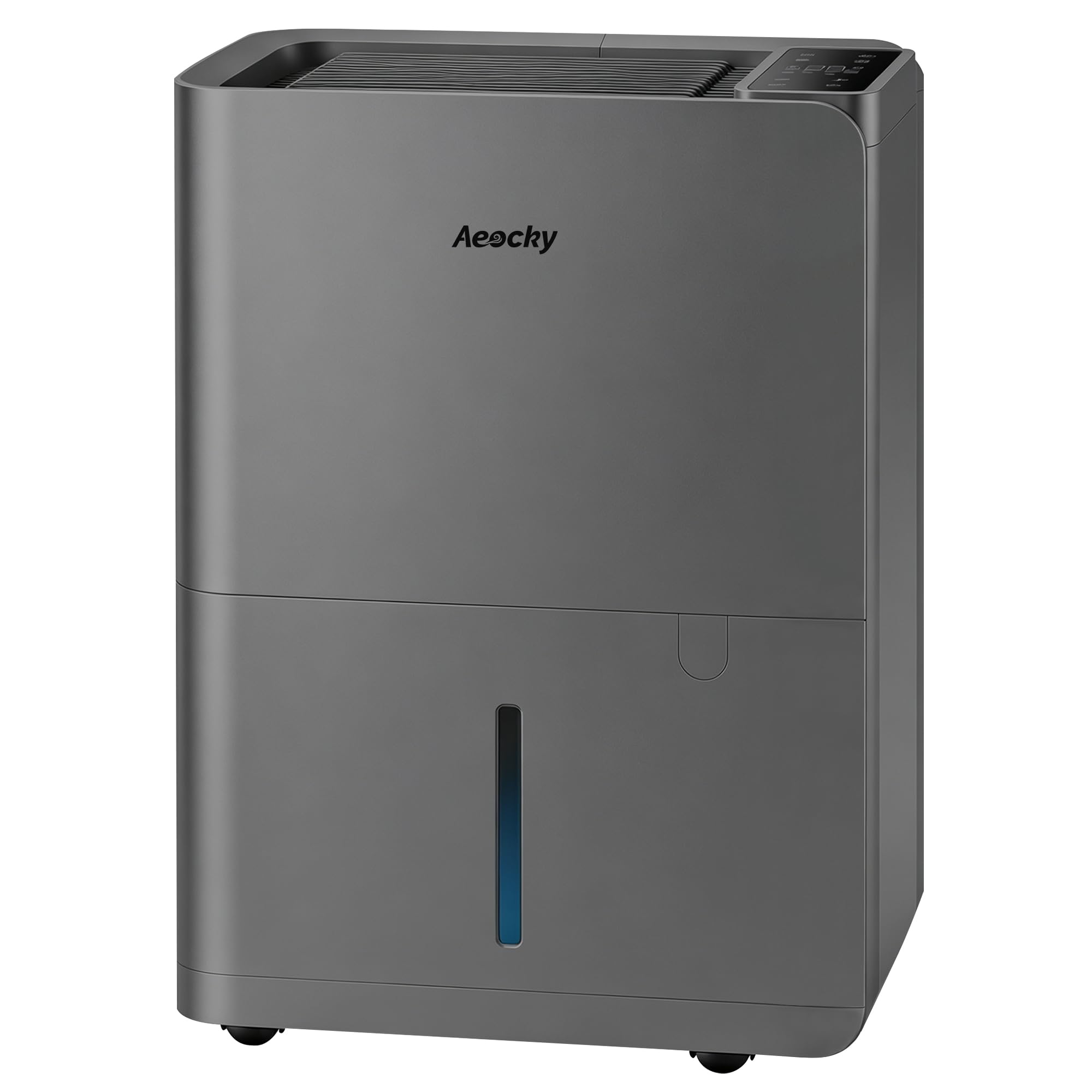 AEOCKY 50 Pint/Day Compressor Dehumidifier, 3500Sq.Ft for Basement, Home, Bedroom, Bathroom, with Drain Hose, Intelligent Humidistat, Quiet