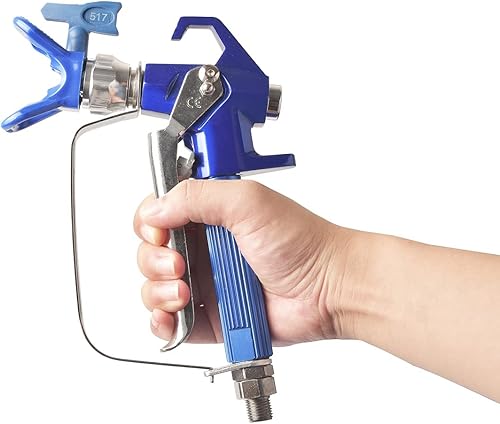 Miniatura 7 de SZWENXIN Pistola pulverizadora sin aire G5 con protector y punta 517 para pulverizadores de pintura sin aire