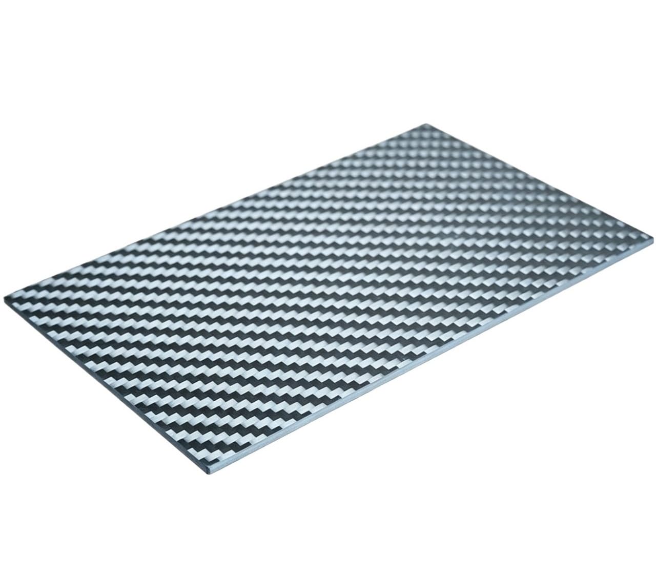 1 hoja de fibra de carbono mate de sarga 3K de 2 mm for equipos médicos, proyectos de bricolaje y aplicaciones mecánicas(2.0x200x250mm)