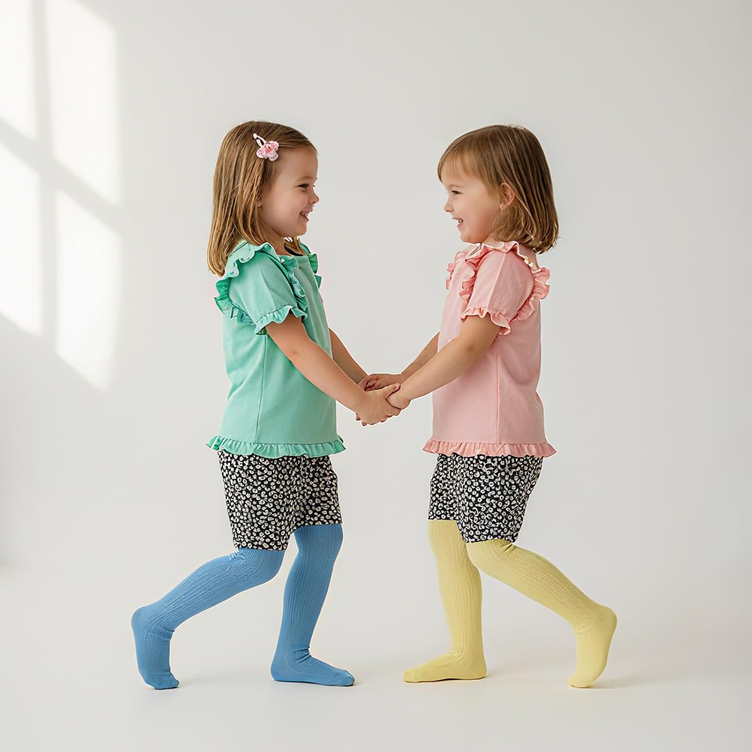 Chicingyou 6 Pcs Baby Girls Tights Thick Cable Knit Leggings Stockings Winter Cotton Pantyhose Toddlers